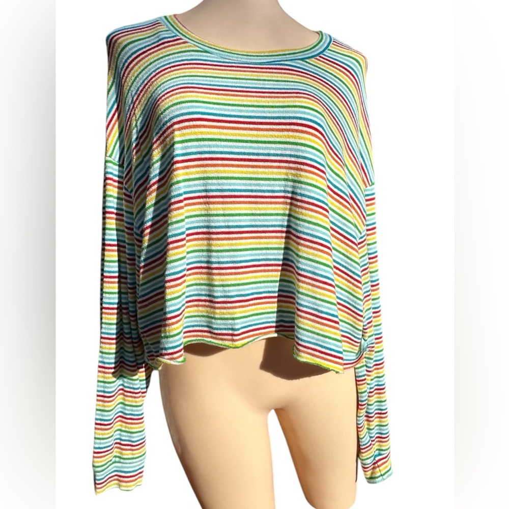 Peach Love California women’s stripped shirt size medium
